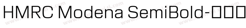 HMRC Modena SemiBold字体转换